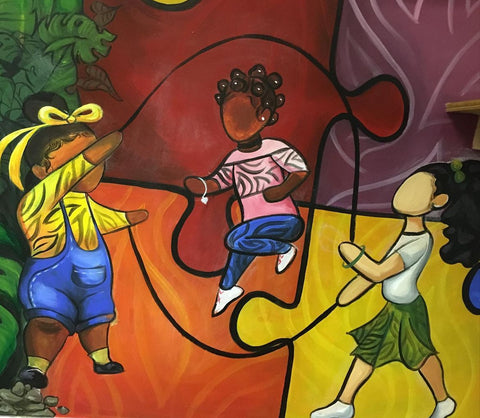 A.C.E Community Support Services Mural by Miami Multidisciplinary Artist Yashiva Robinson 2019