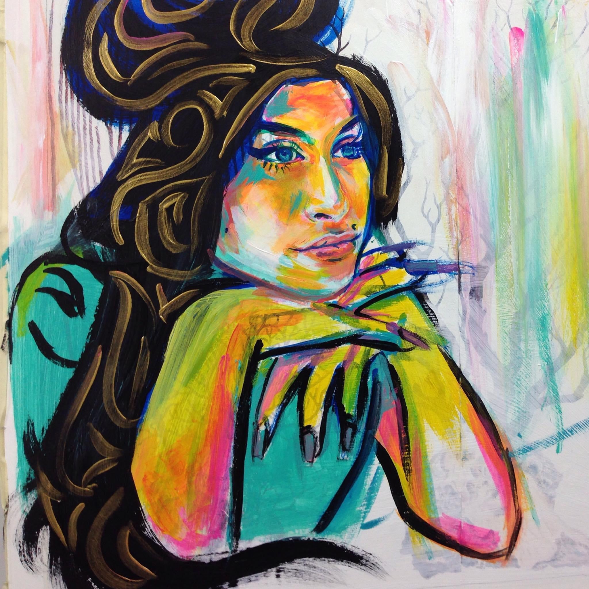 Amy Winehouse by Multidisciplinary Artist Yashiva Robinson 2015