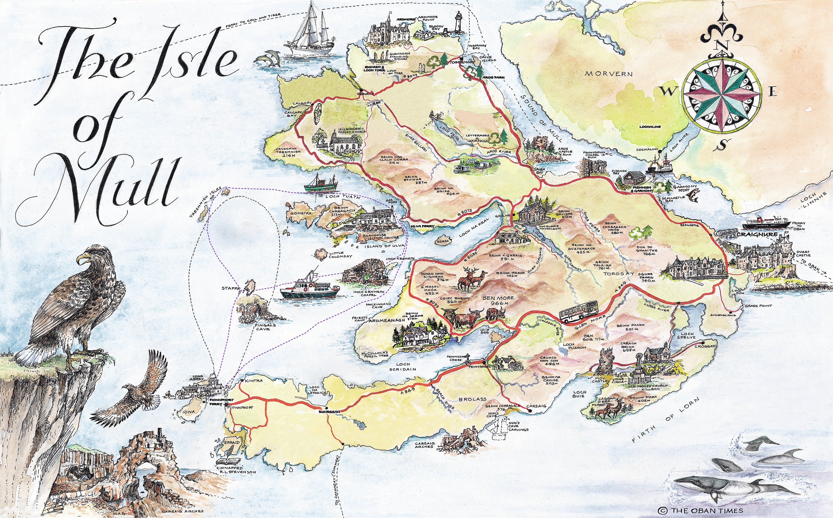 mull tourist map