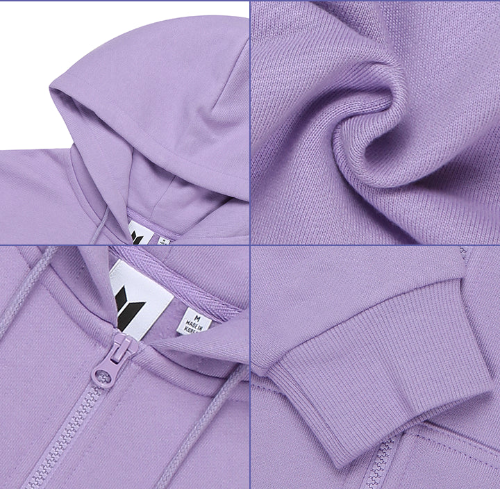 NEW] BTS YET TO COME THE CITY IN BUSAN ZIP-UP HOODIE (LAVENDER