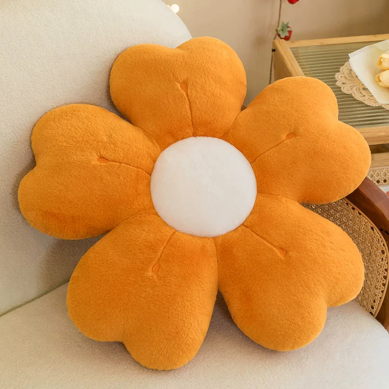 WANBAOLE Lily Flowered Plush Chair Pillow