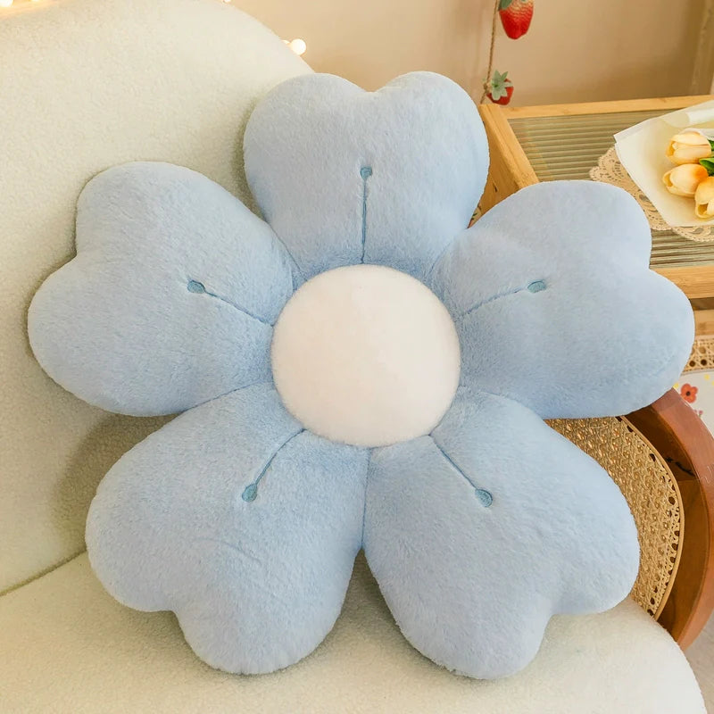 WANBAOLE Lily Flowered Plush Chair Pillow