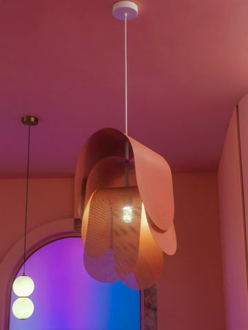 Perforated Pink Lampshade | Customer Review Photo | maija.com.au