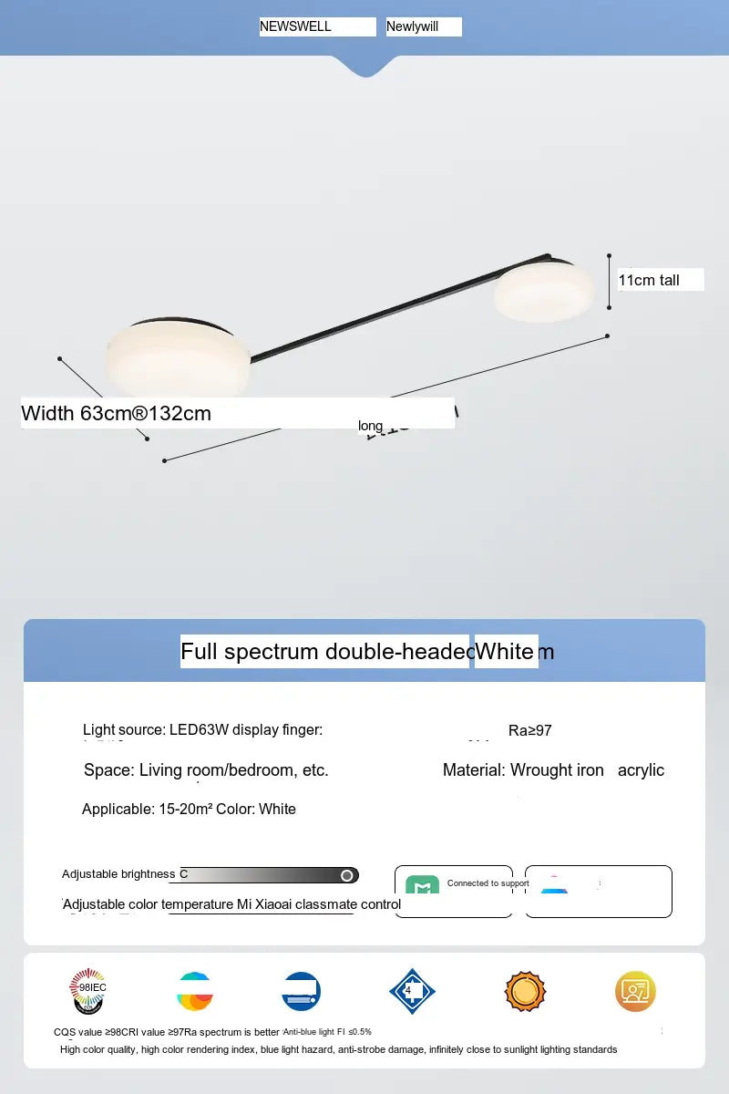NEWVILLE Haruki Vintage Style Cream Table Lamp