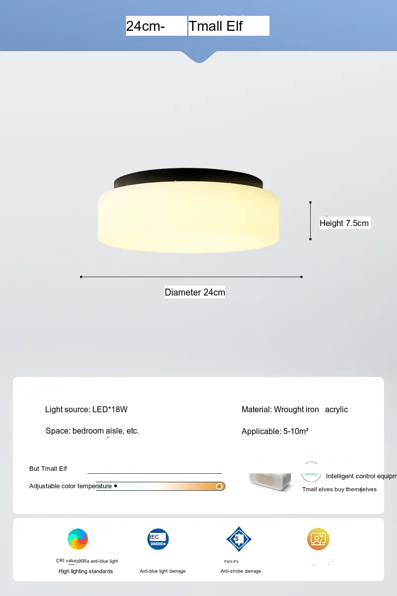 NEWVILLE Haruki Vintage Style Cream Table Lamp