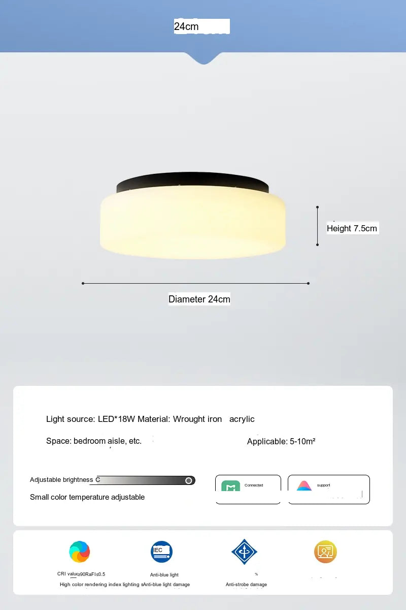 NEWVILLE Haruki Vintage Style Cream Table Lamp