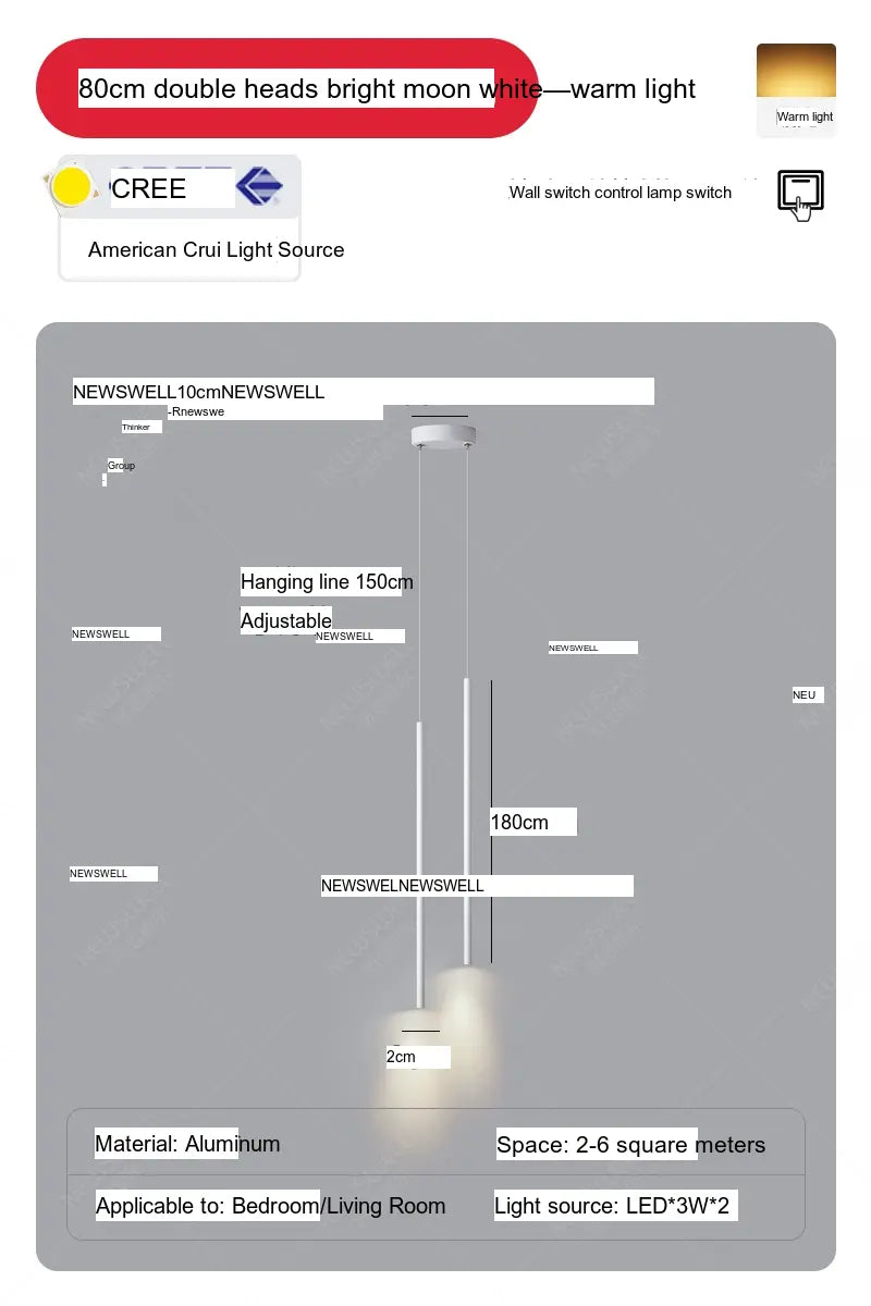 NEWVILLE Ikigai Sleek Scandinavian Minimalistic Ceiling Lamp