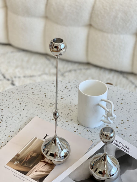 Customer Review Photo of TEARDROP STAINLESS STEEL CANDLE HOLDER SET at maija.com.au