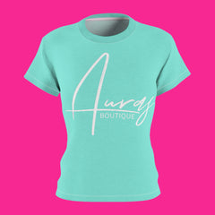 Auras Premium Branded T-Shirt: sea green T-Shirt with Auras Boutique logo in white.