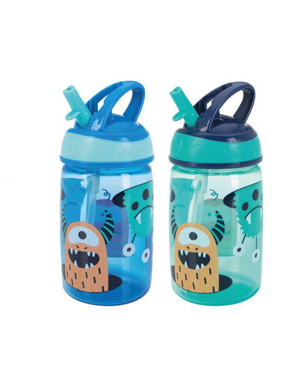 2-Pack Peppa Pig Spout Beaker & Straw Sipper Water Bottle Kids Toddler Xmas  Gift