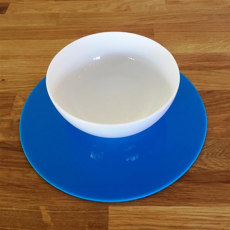 Round Placemat Set - Bright Blue