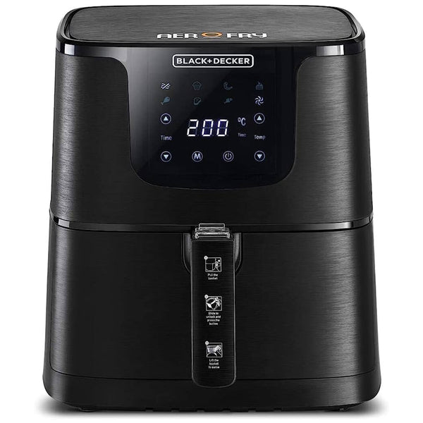 BLACK+DECKER Air Fryer, 1230W, 1.5 Liter, Black - AF100