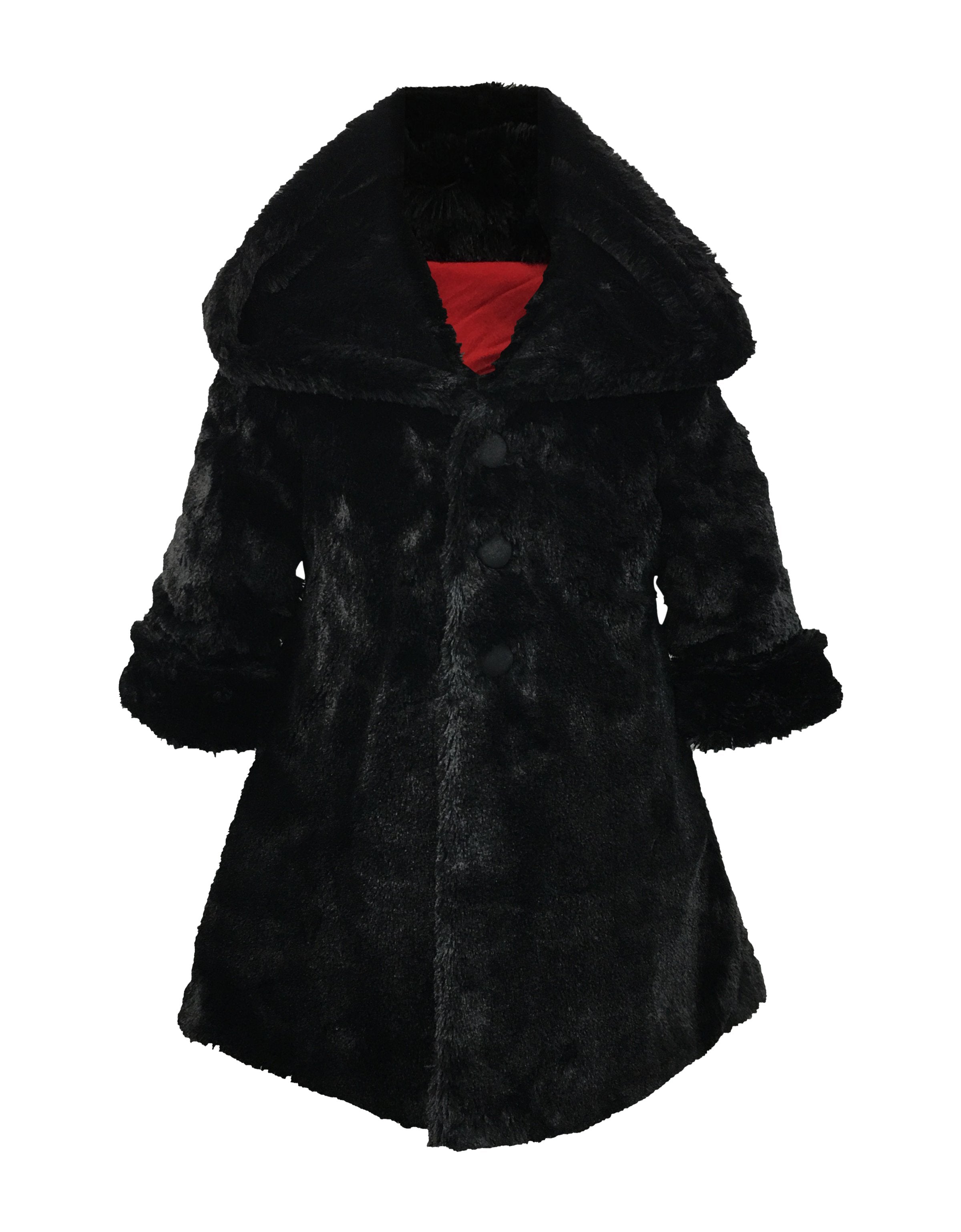 girls fur lined coat