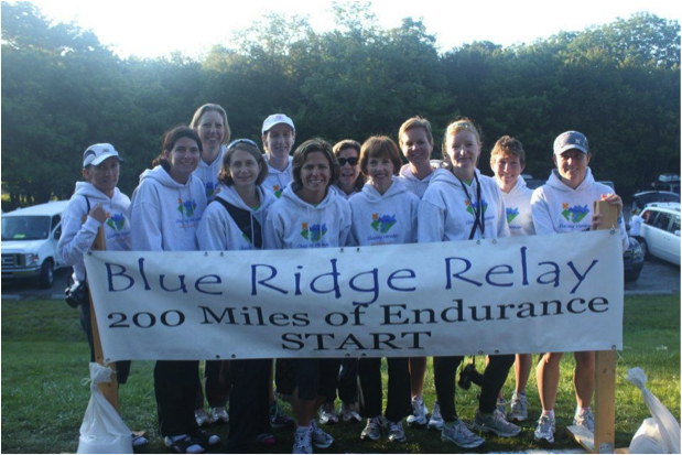 Blue Ridge 200 mile relay team