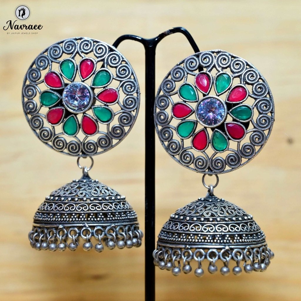 Buy Party Wear Magenta Jhumka Earrings For Women & Girls Online - Nesy  Lifestyle