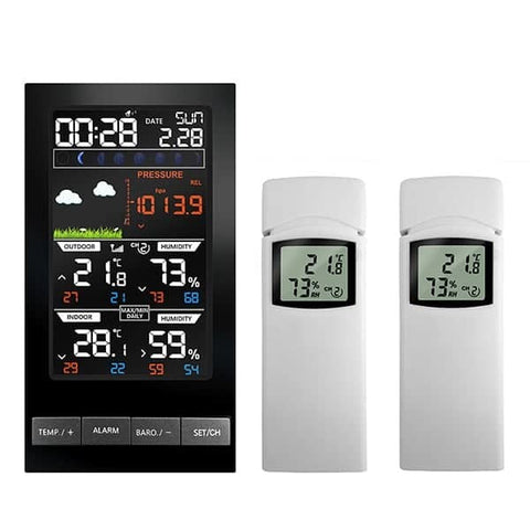 thermometre et hygrometre d'interieur multicanal