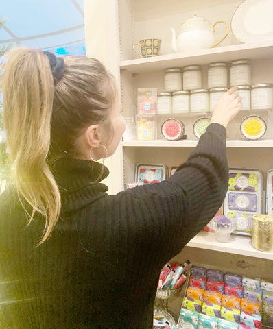 shopping for candles in store
