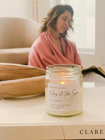 spa day candle