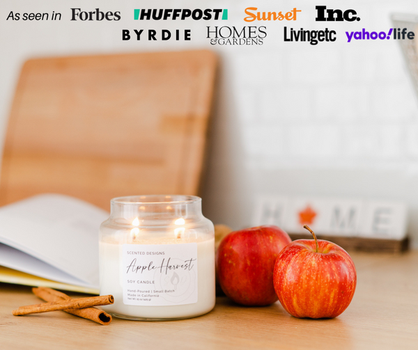 fall scented candles as seen in major media