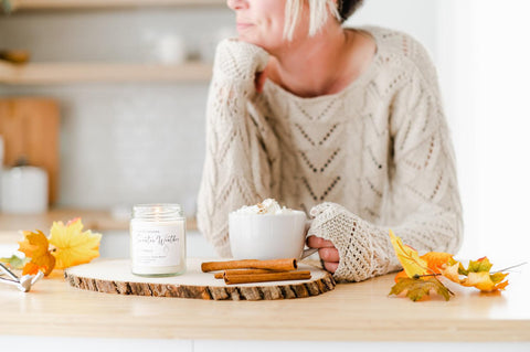 sweater weather fall candle