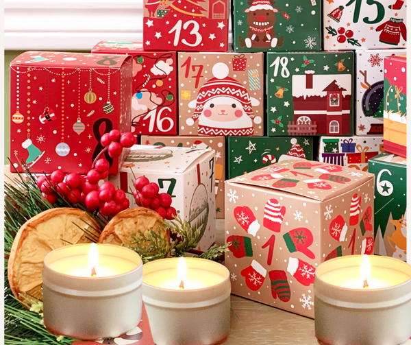 candles advent calendar 24 days