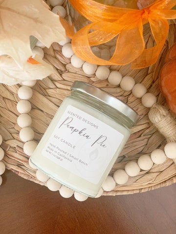 Pumpkin scented candle