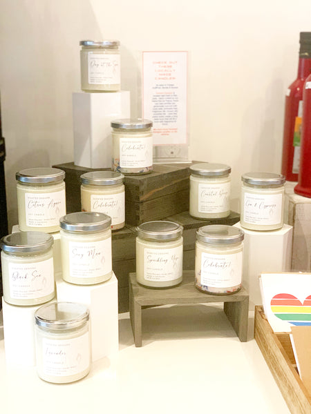 wholesale candles for sale merchandising display
