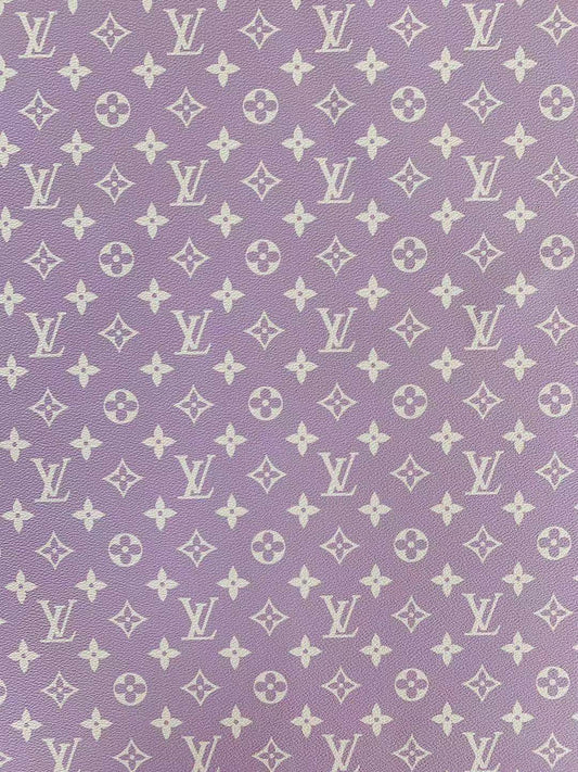 Faux Leather LV purple