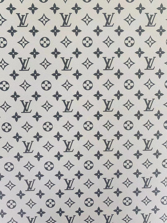 Classic LV vinyl crafting leather fabric For Handmade Shoes