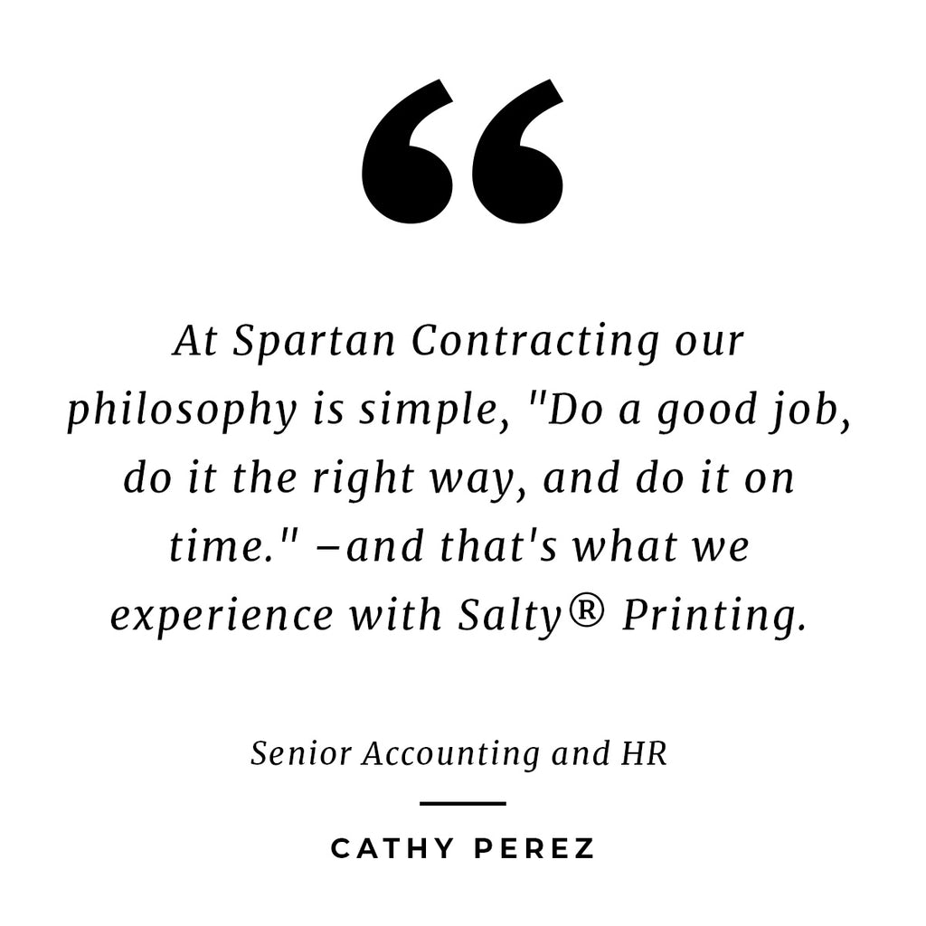 Salty® Printing Customer Satisfaction