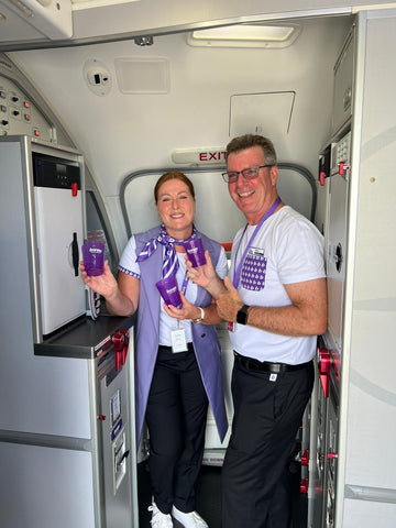 TURN reusable cups on flights