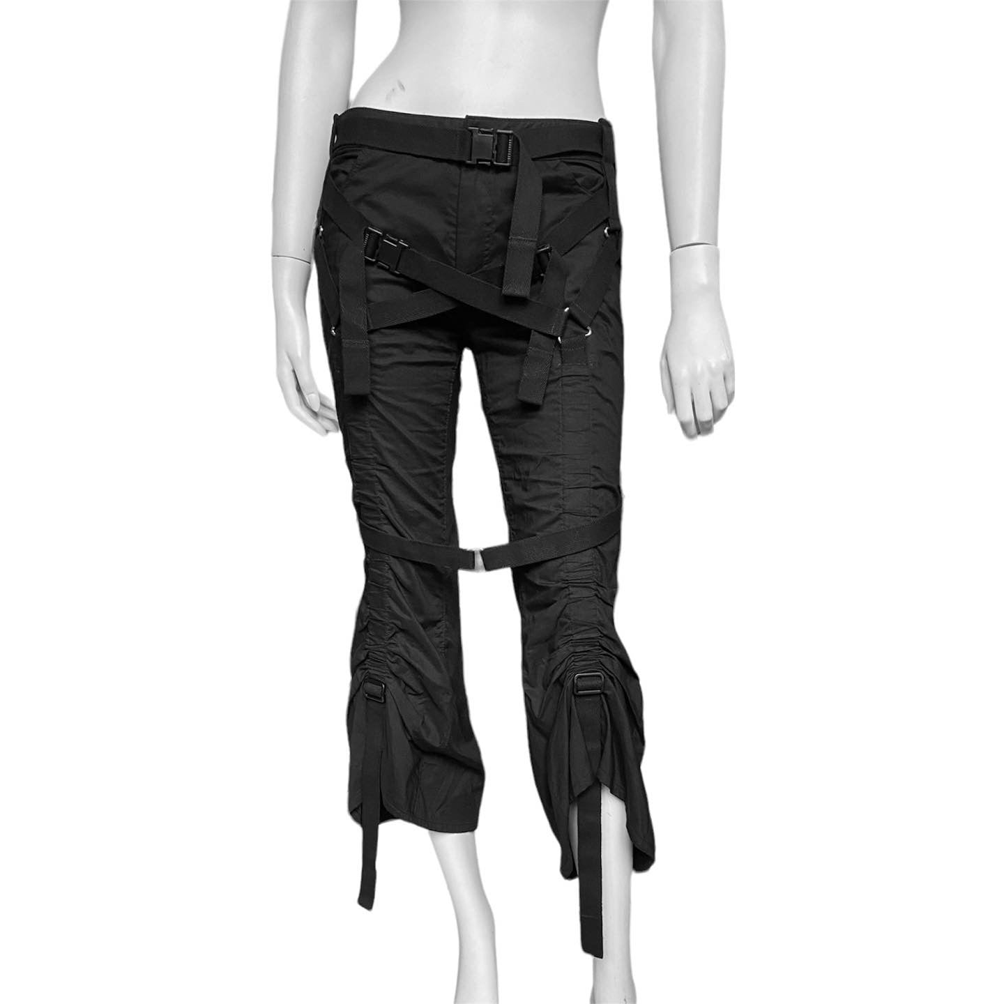 Junya Watanabe Spring 2003 black bondage parachute pants – Dusty