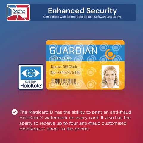 Enhanced Security Features of the Magicard D