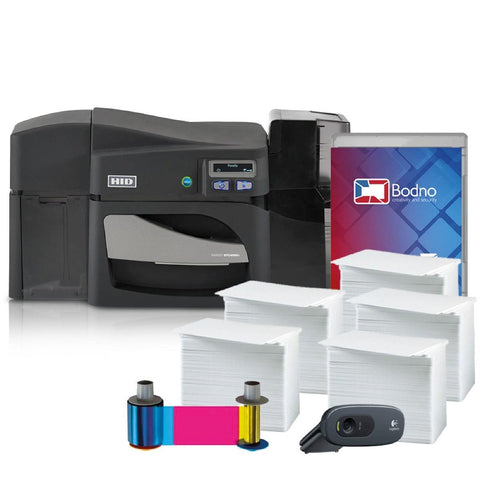 Fargo DTC4500e ID Card Printer and supplies
