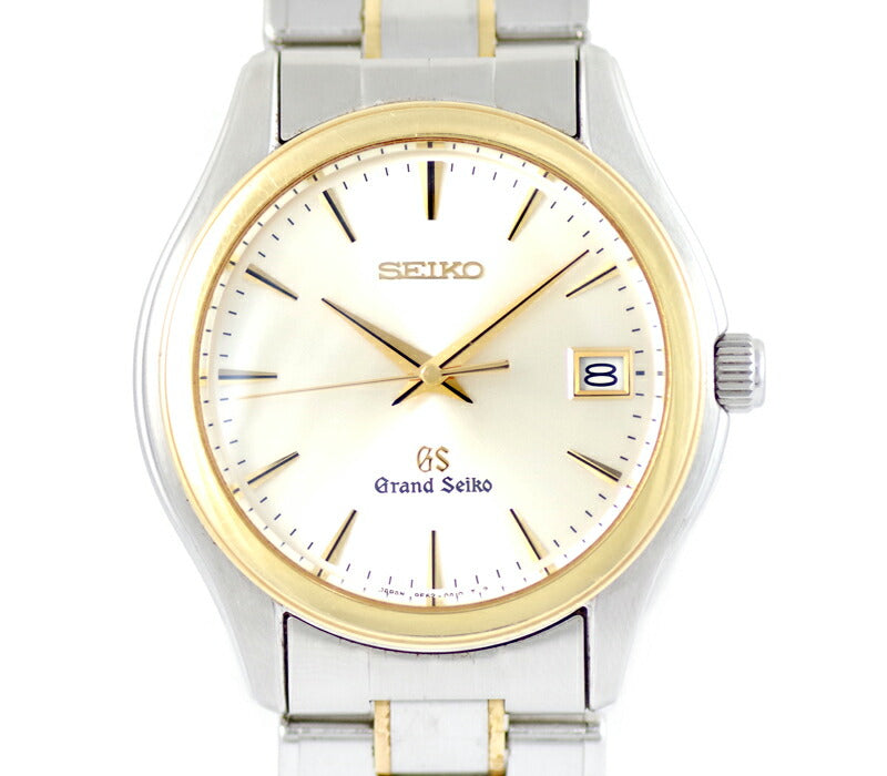 Battery replacement SEIKO Seiko Grand Seiko Date 9F62-0A20 Silver Dial K18  YG Yellow Gold SS Stainless Steel Combination Men's Quartz GS [6 months  warranty] [Watch] [Used] – IMPERIAL