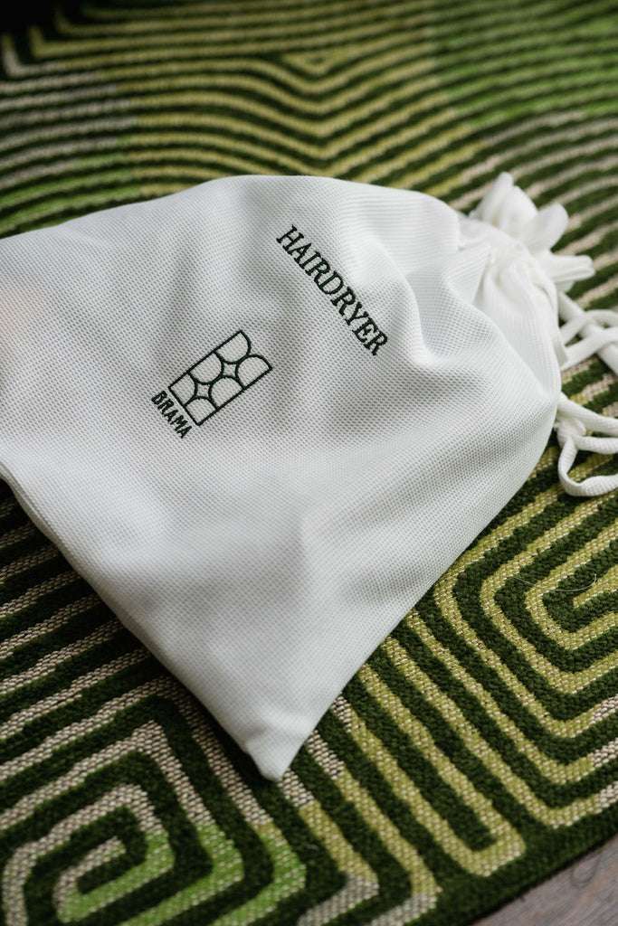 Hairdryer bags for hotel design Brama by The Fine Cotton Company