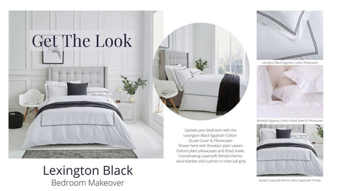Lexington Black Bed Linen Coordinates