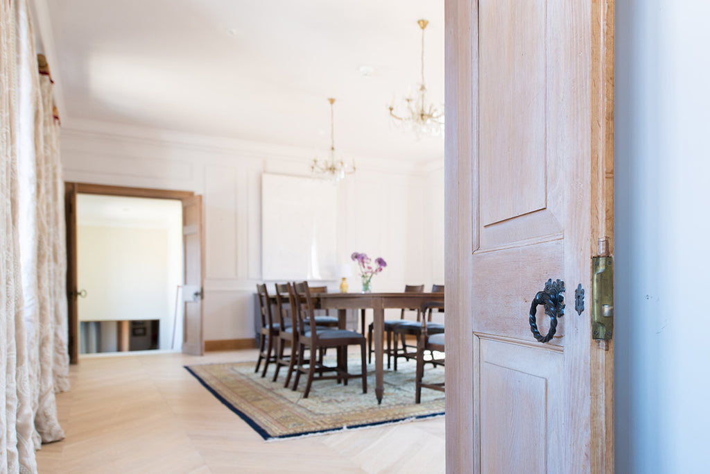 The luxury dining area at Shore Hall