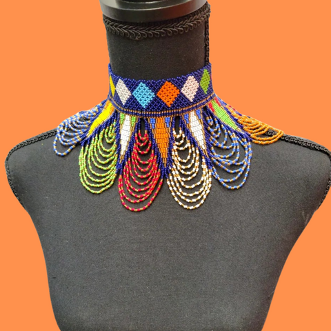 Multicolor Choker Beaded Necklace
