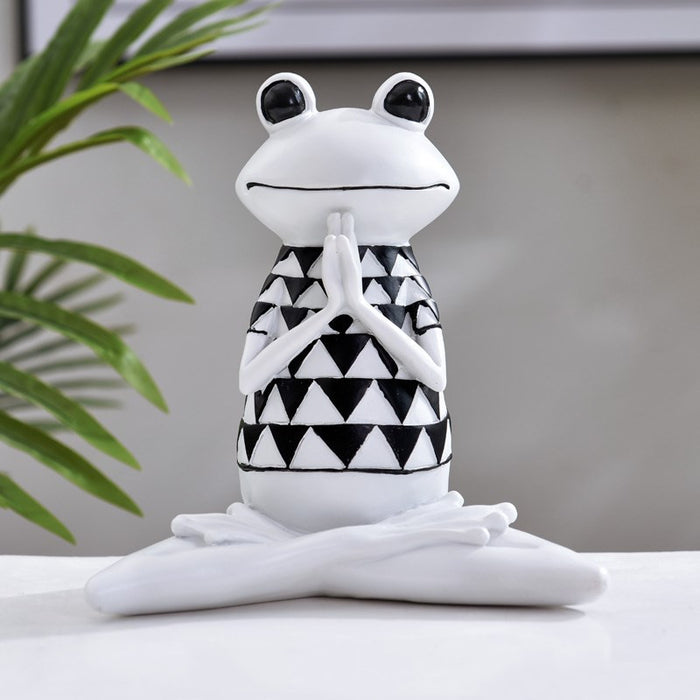 Yoga Frog Figurines Meditation Animal Ornaments