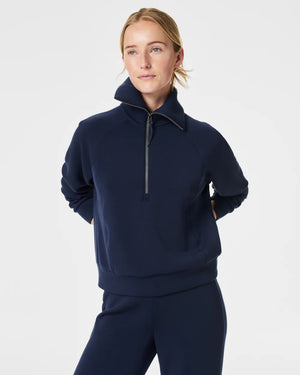 Airessentials Half Zip-Navy - Lucky Chics & Country Gents