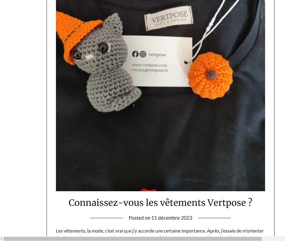 article de blog sur nos vêtements éco responsables