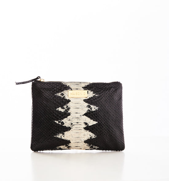 Audrey Micro: Croc-Embossed Designer Crossbody Bag, Black/Taupe –  Thepowerofwordsbrand