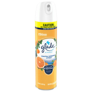 Glade Air Freshener Spray, Coastal Sunshine Citrus Scent, Fragrance Infused with Essential Oils, 8.3 oz - MAK PERSONA ™