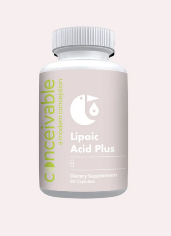 bottle of alpha lipoic acid for fertility