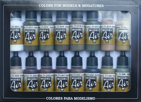 17ml Bottle USN & USMC 1940-1945 Model Air War Paint Set (8 colors