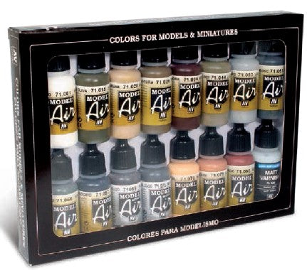 Vallejo Paint 71203 IAF Colors Post 1967 - Present Model Air Paints (Set of  8)