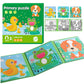 3 In 1 Magnetic Puzzle Book Toddler Dinosaurs Animal Toys wooden toys;educate;parents;child;baby;study;puzzle