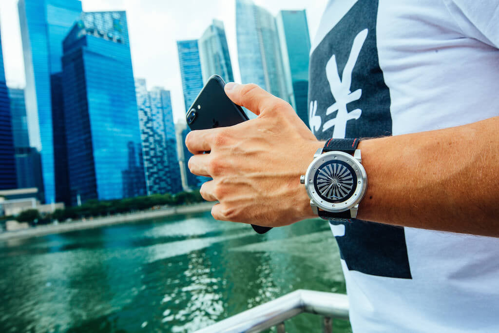 Singapore ZINVO Blade Silver Watch