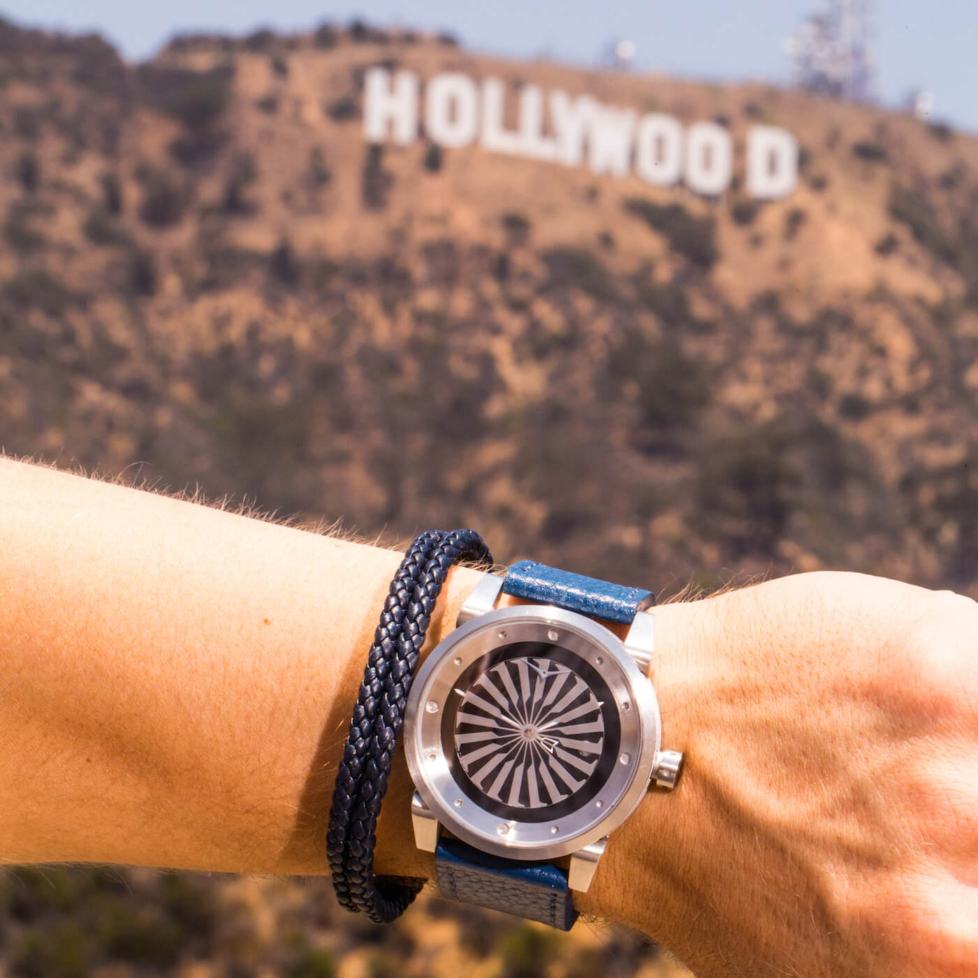 USA Los Angeles ZINVO Blade Silver Watch
